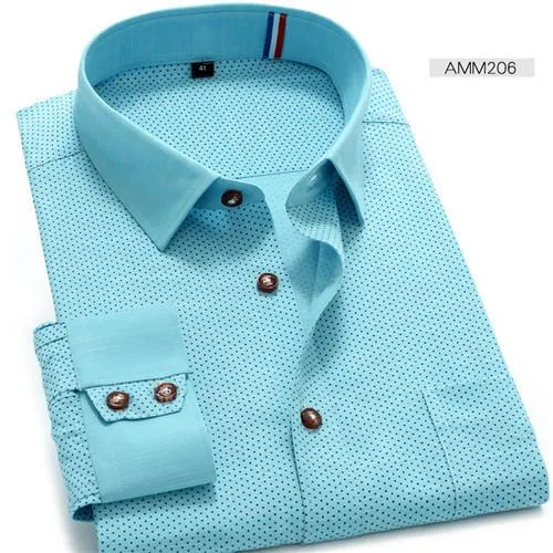 Men's Polka Dot Fashion Dress Shirt
