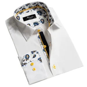 Mens Slim Fit Designer Dress Shirt - tailored Cotton Shirts for Work and Casual Wear