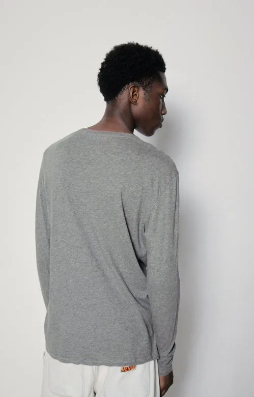 MEN'S T-SHIRT LS DECATUR - HEATHER GREY GRISCH
