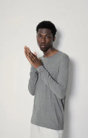 MEN'S T-SHIRT LS DECATUR - HEATHER GREY GRISCH