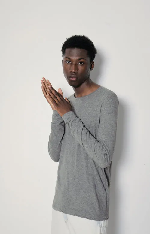 MEN'S T-SHIRT LS DECATUR - HEATHER GREY GRISCH