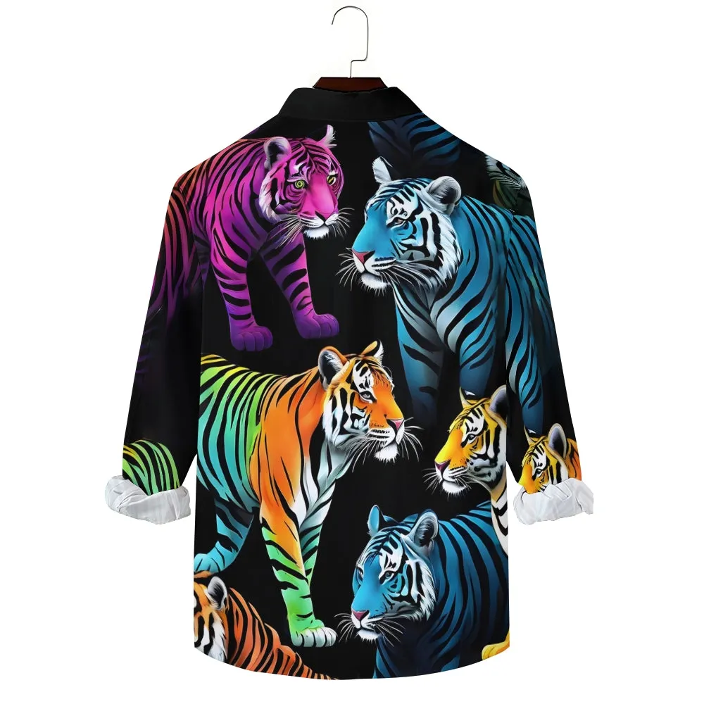 Men's Tiger Pocket Long Sleeve Shirts 2501001753