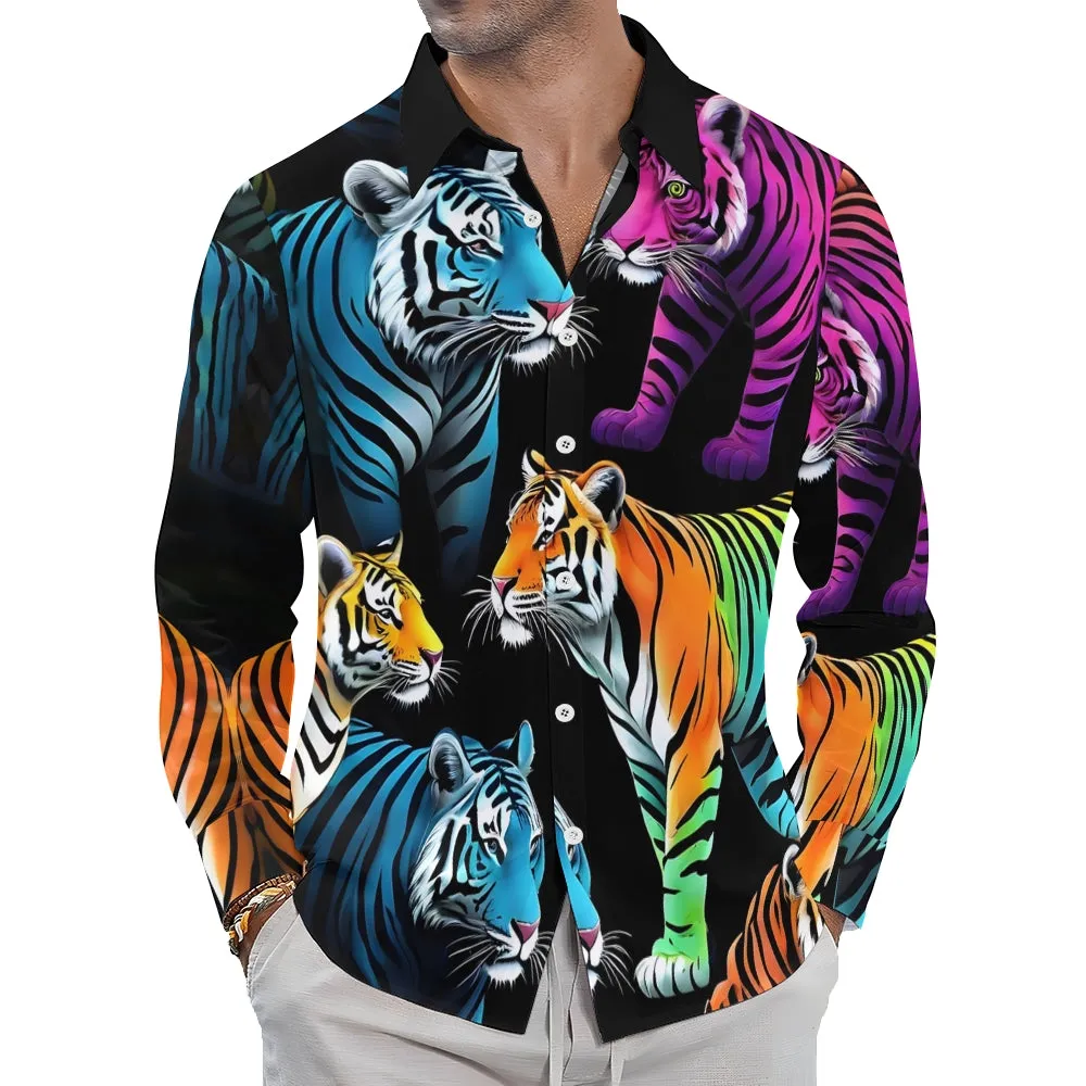 Men's Tiger Pocket Long Sleeve Shirts 2501001753