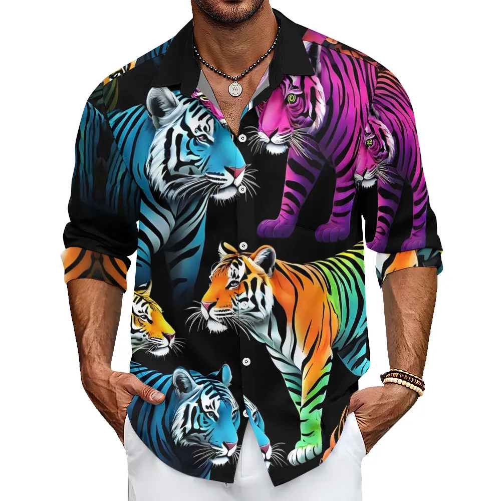 Men's Tiger Pocket Long Sleeve Shirts 2501001753