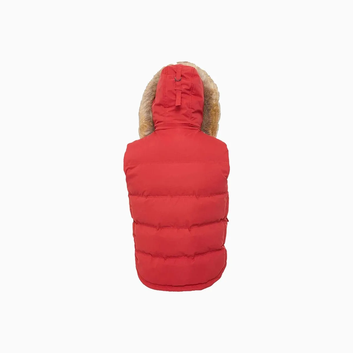 Men's Yukon Fur Lined Hooded Puffer Vest
