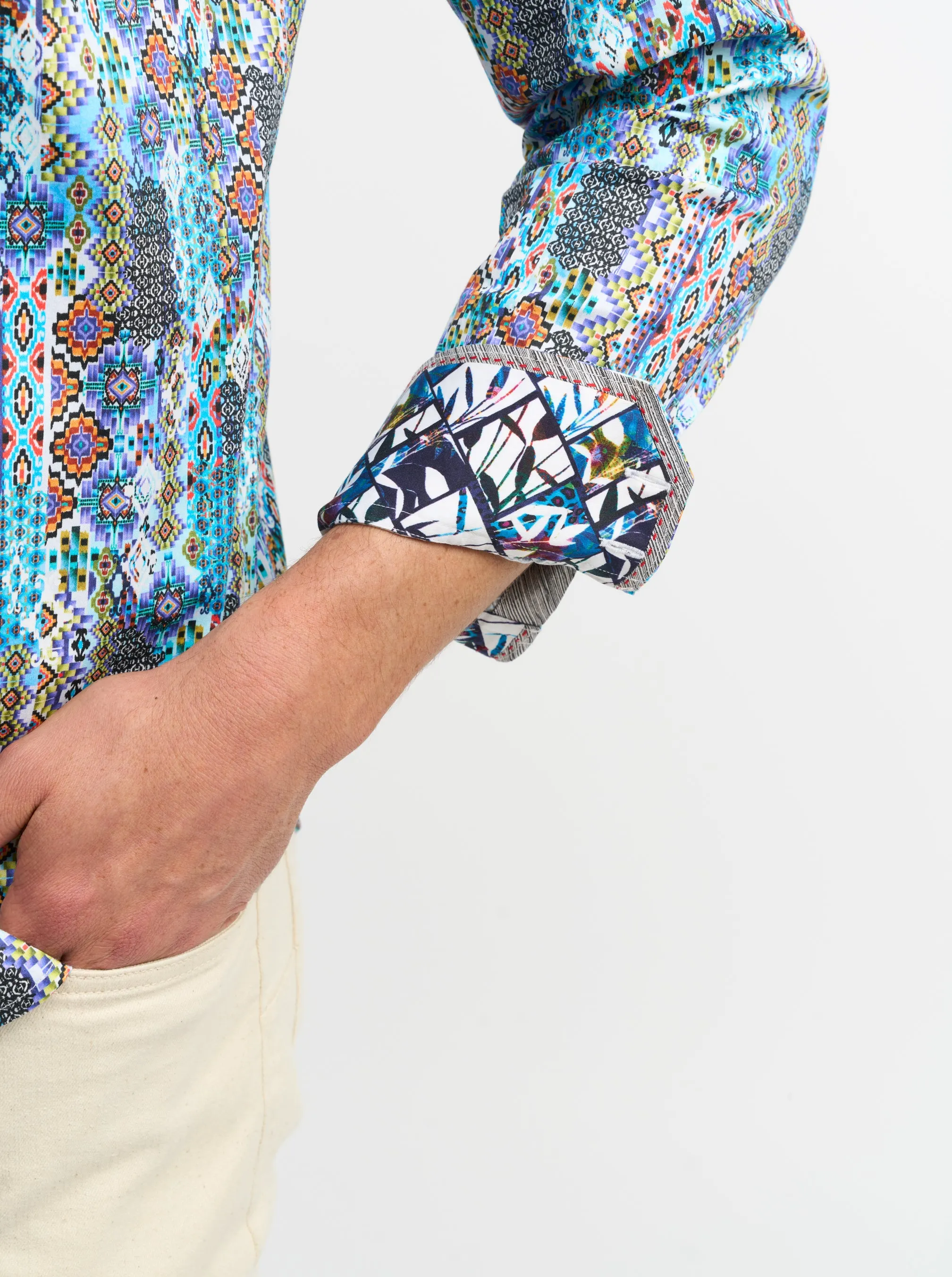 MEROLA LONG SLEEVE BUTTON DOWN SHIRT