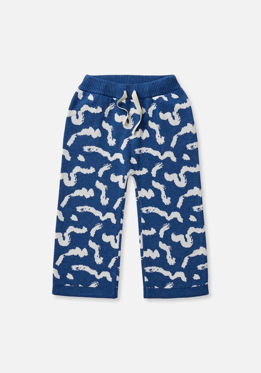 Miann & Co Baby - Wide Leg Knit Pants - Squiggle
