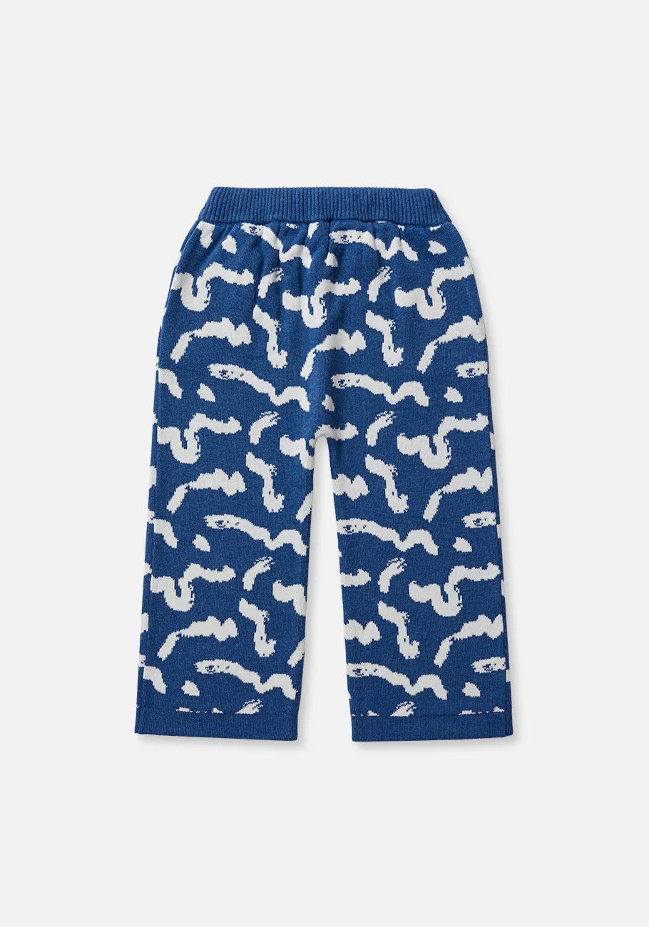Miann & Co Baby - Wide Leg Knit Pants - Squiggle