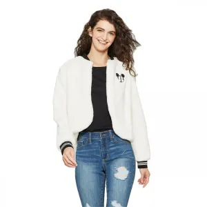 Mickey Mouse Women's Disney Faux Fur Bomber Jacket