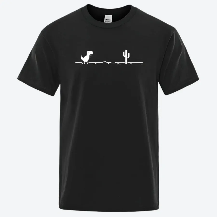 Minimalist Dinosaur Graphic T-Shirts