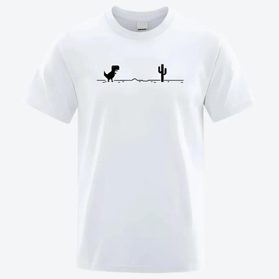 Minimalist Dinosaur Graphic T-Shirts