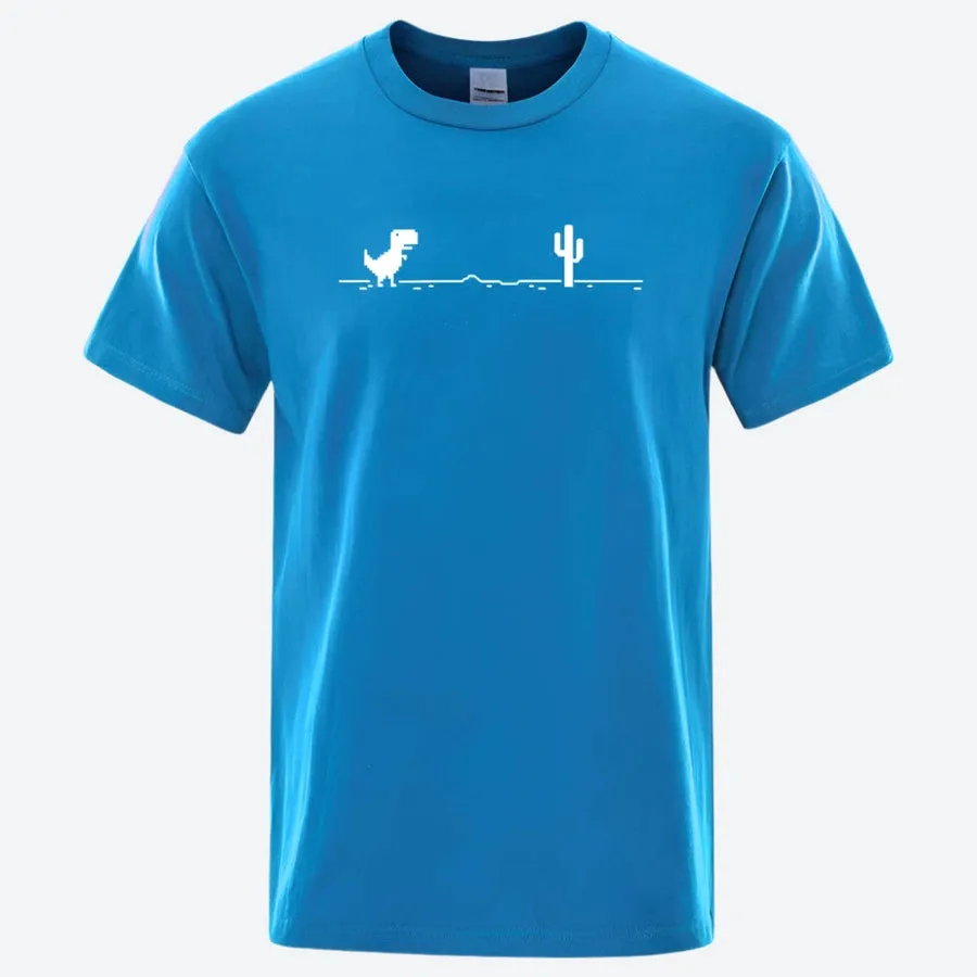 Minimalist Dinosaur Graphic T-Shirts