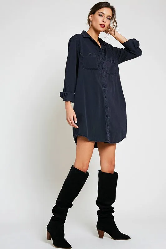 MIRA BUTTON DOWN TUNIC-