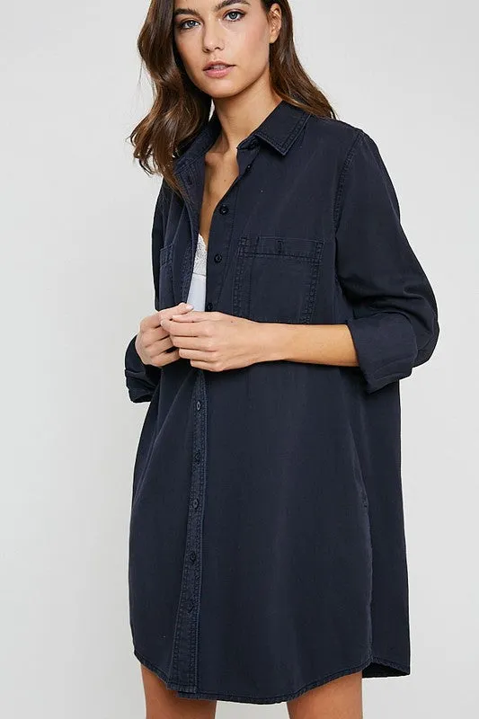 MIRA BUTTON DOWN TUNIC-