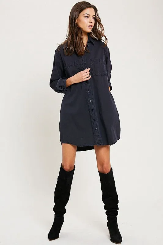 MIRA BUTTON DOWN TUNIC-