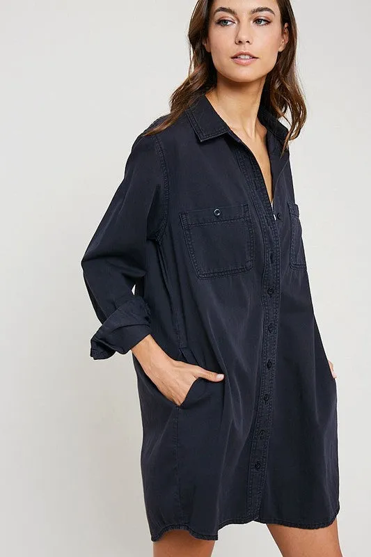 MIRA BUTTON DOWN TUNIC-