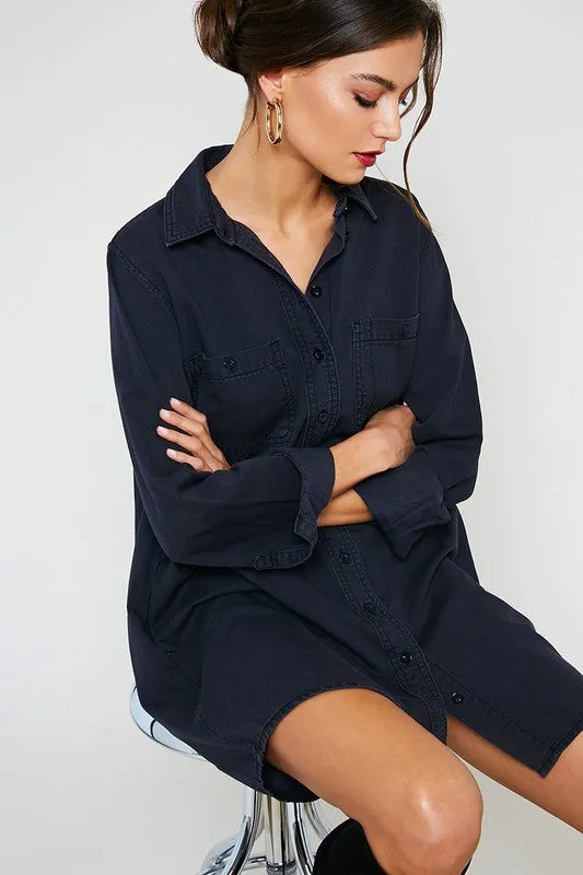 MIRA BUTTON DOWN TUNIC-