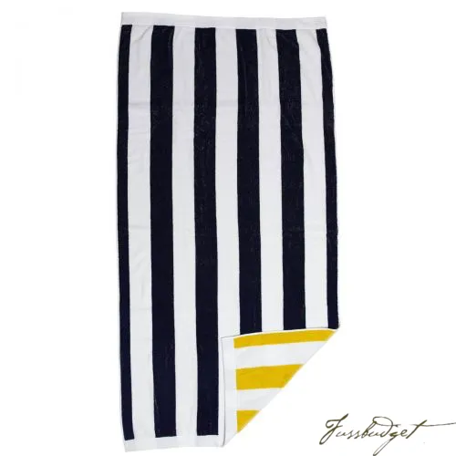Monogrammed Reversible Stripe Beach Towels