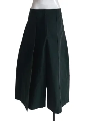 Navy Green Wide Leg Culottes