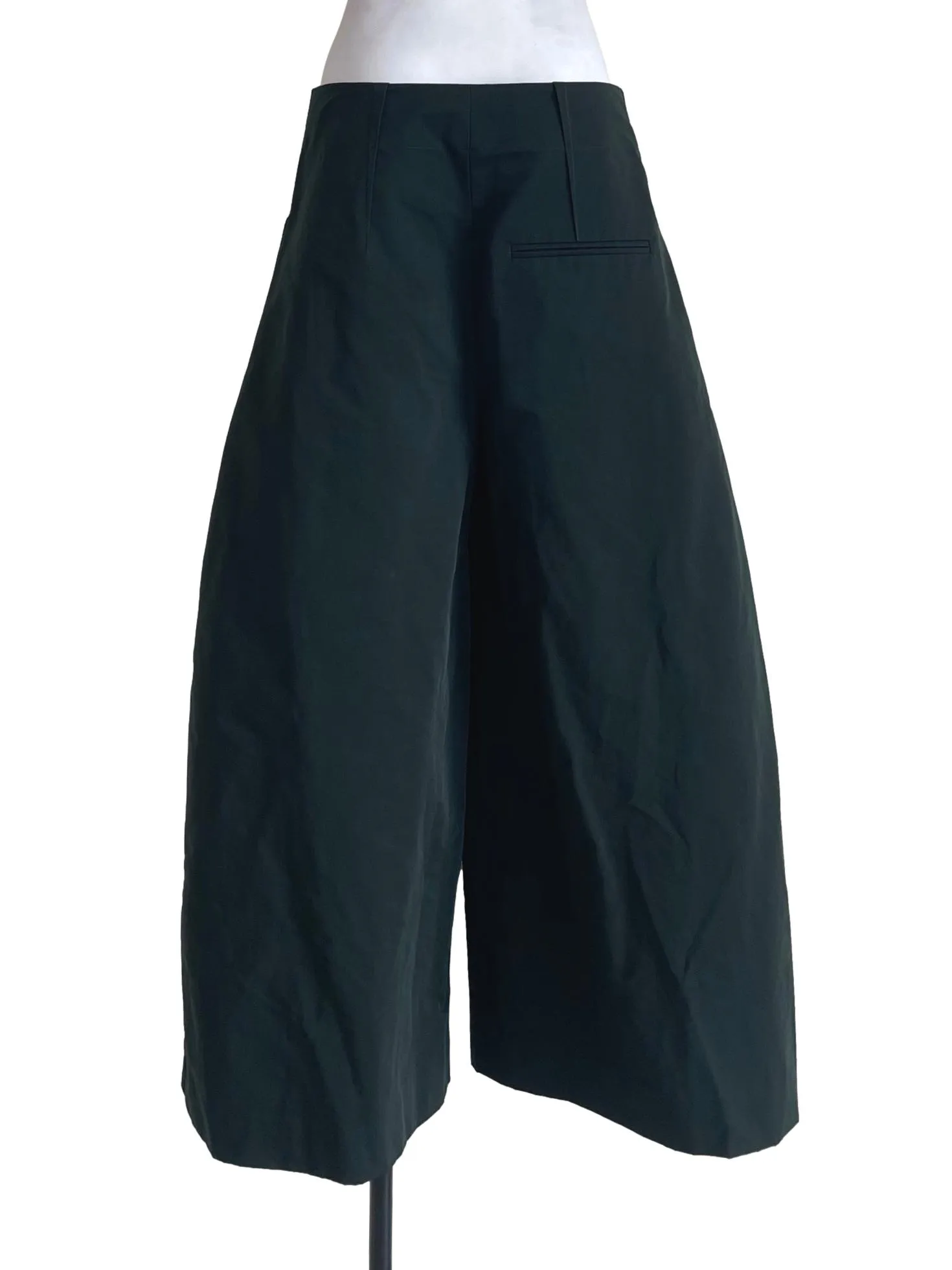 Navy Green Wide Leg Culottes