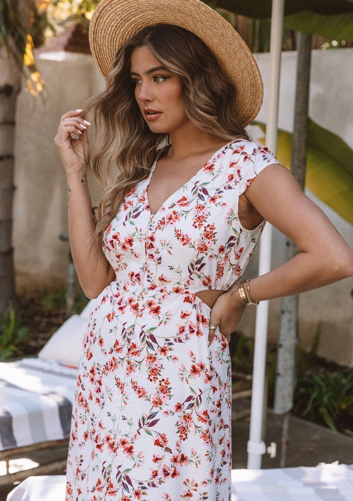 Nelly Cutout Midi Dress