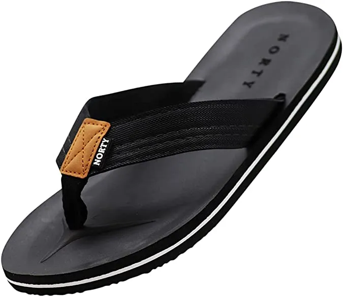 Norty Black and Grey Men's Sandals
