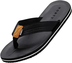 Norty Black and Grey Men's Sandals