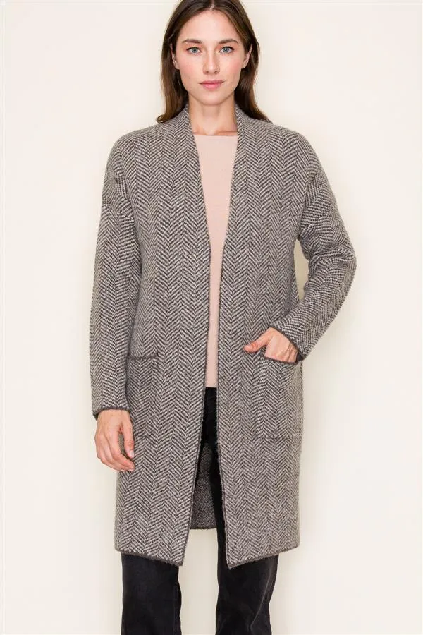 ON MY MIND TAUPE CARDIGAN