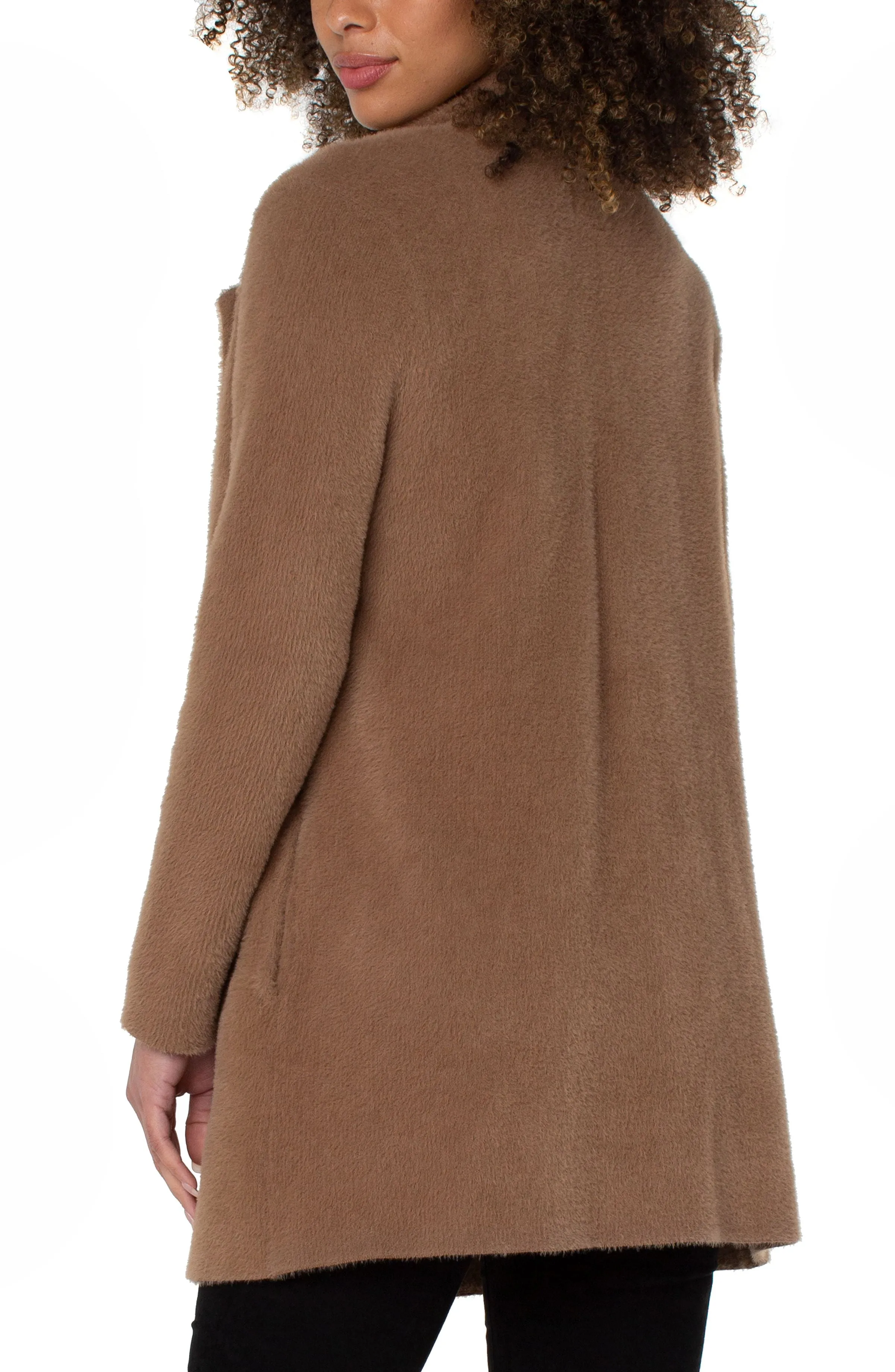 Open Front Coatigan Sweater Solids