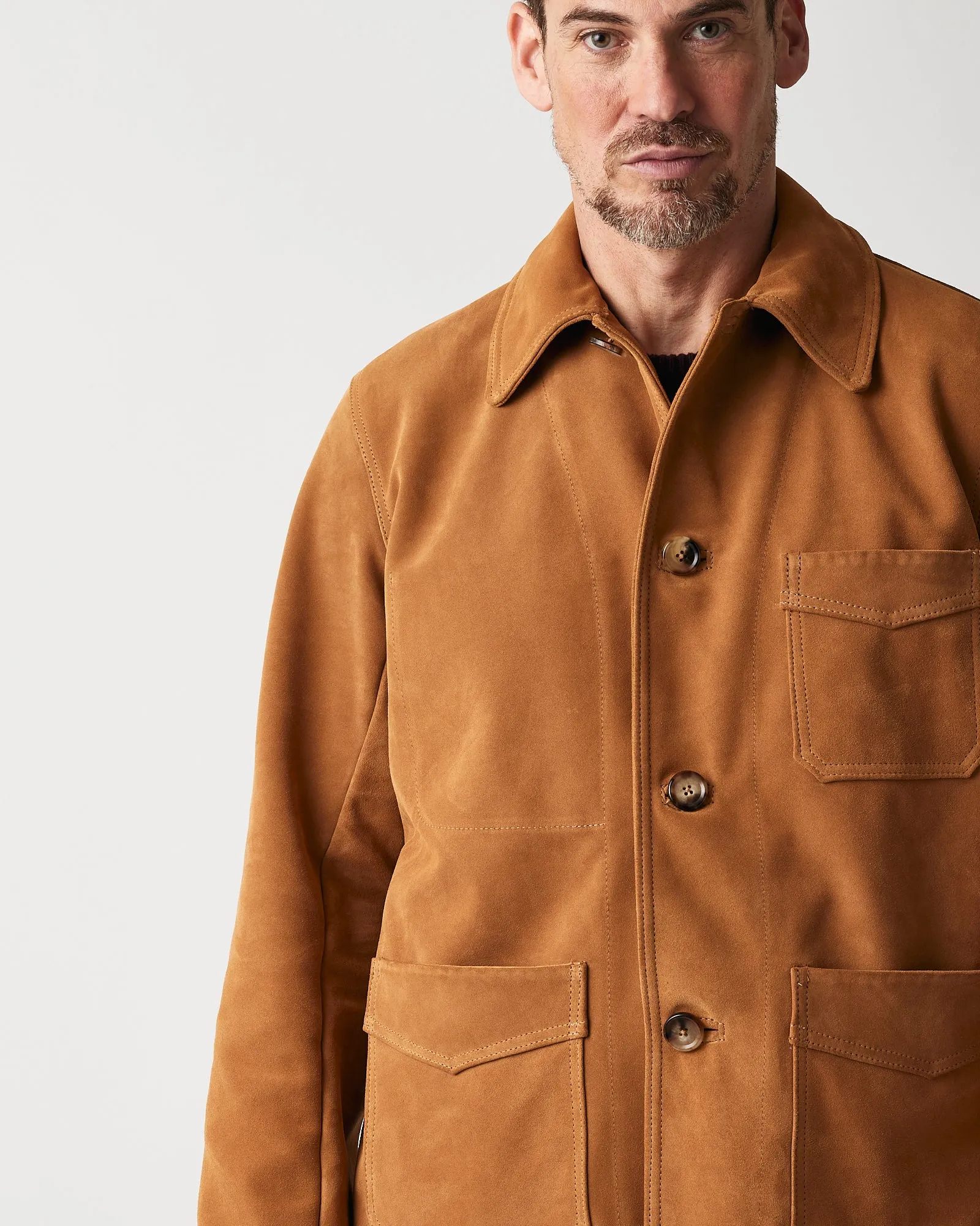 Owen Barry Mens Hank coat - Ginger
