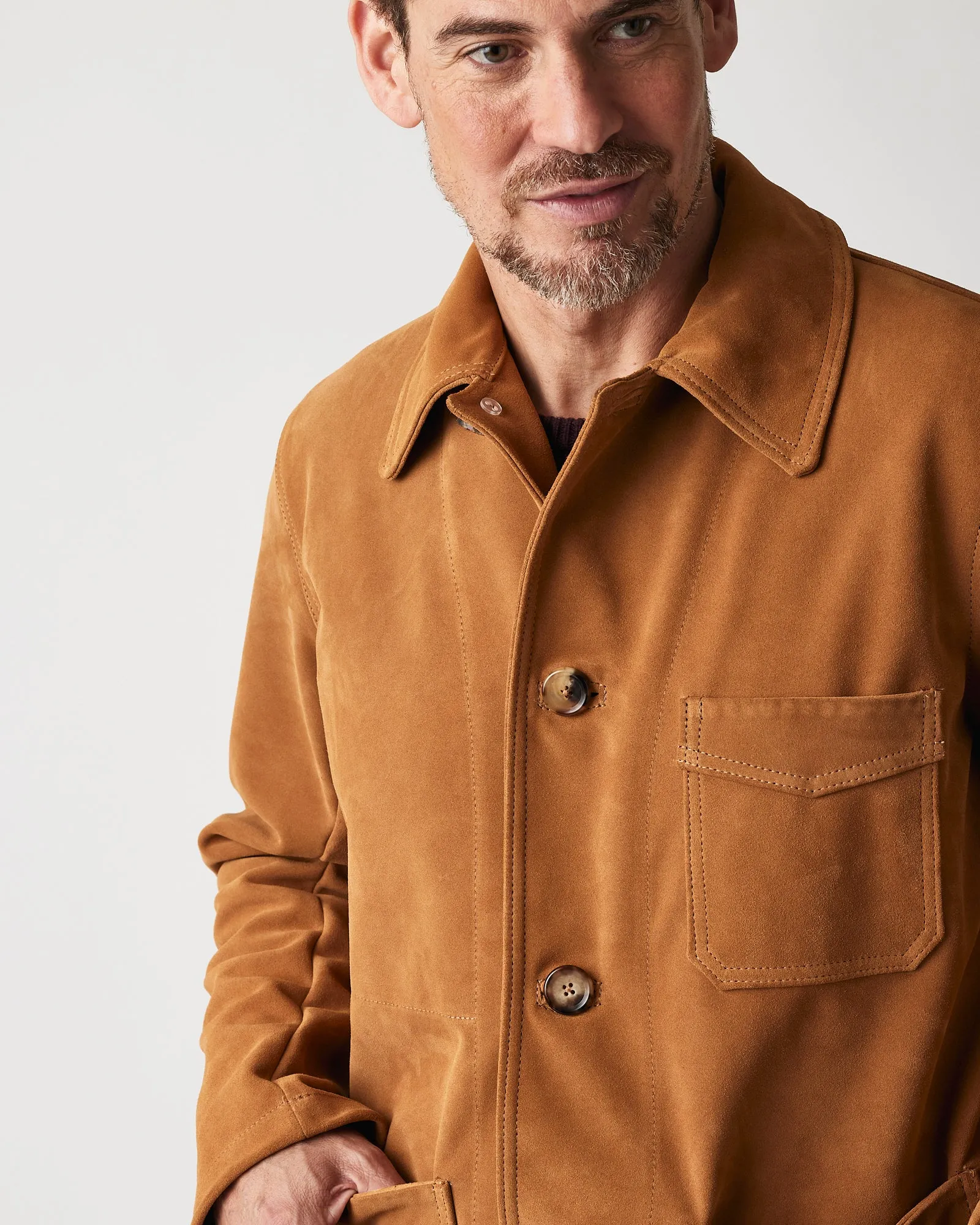 Owen Barry Mens Hank coat - Ginger