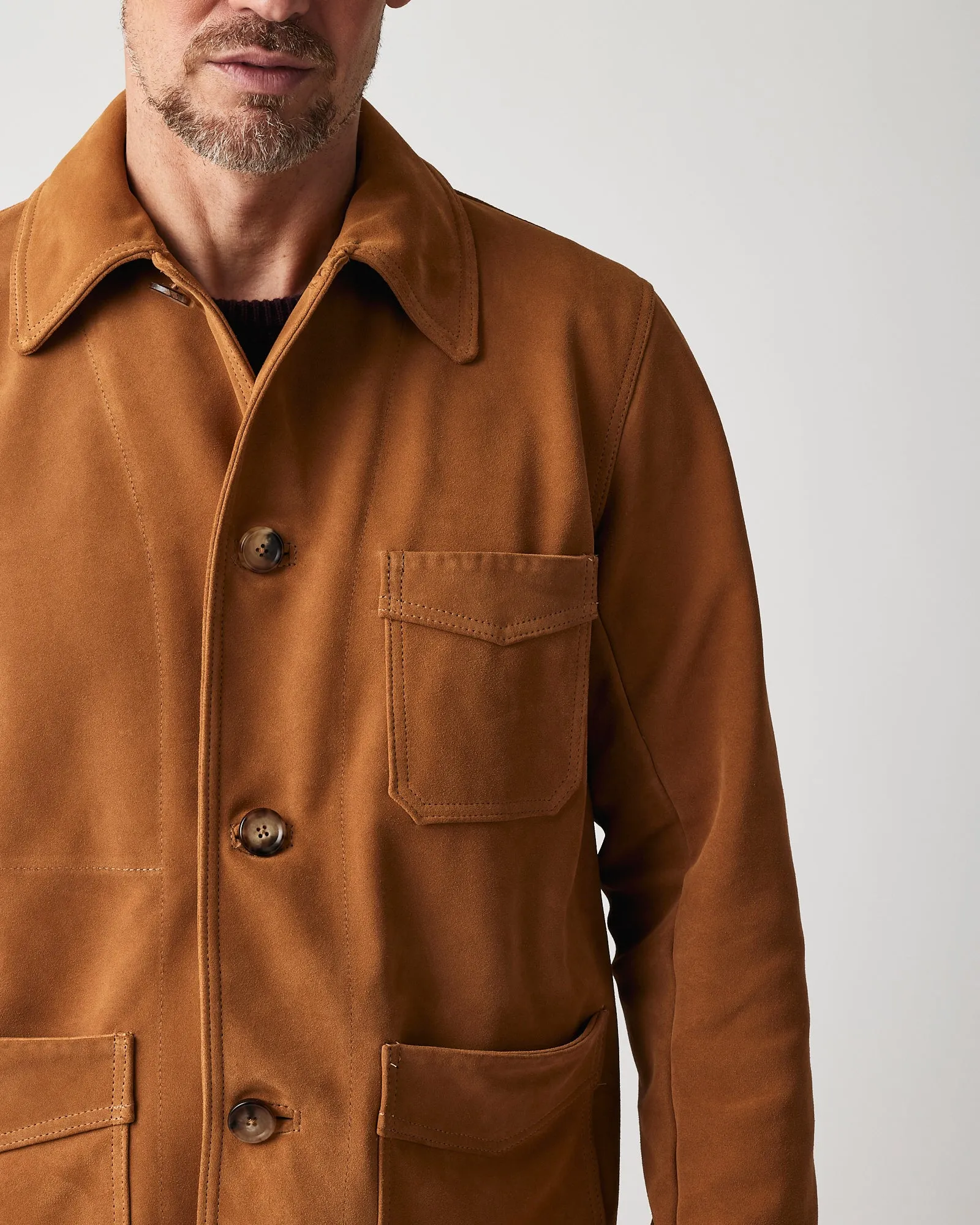 Owen Barry Mens Hank coat - Ginger