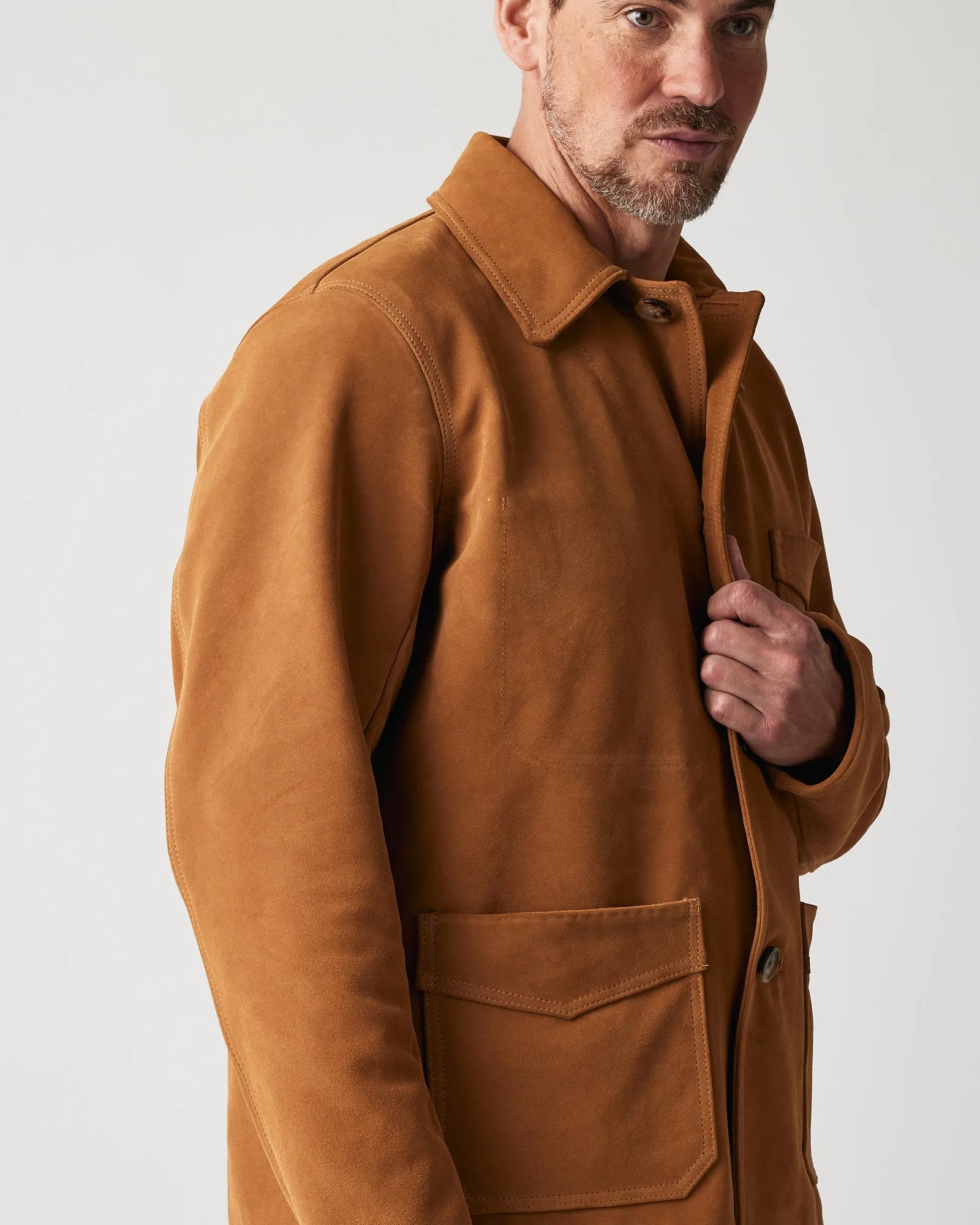 Owen Barry Mens Hank coat - Ginger