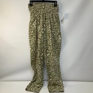 Pants Wide Leg By Cmb In Green & Tan, Size: Xs