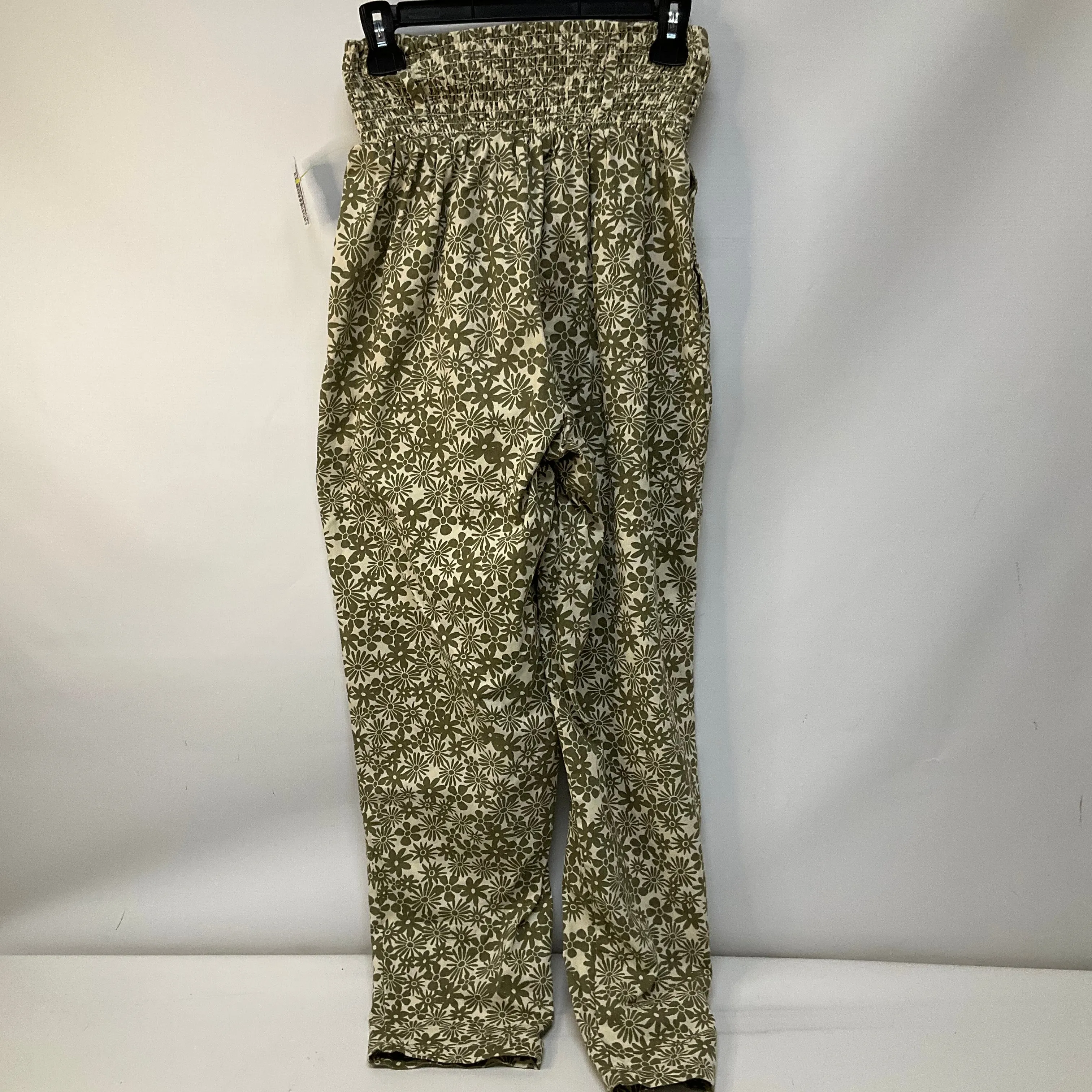 Pants Wide Leg By Cmb In Green & Tan, Size: Xs