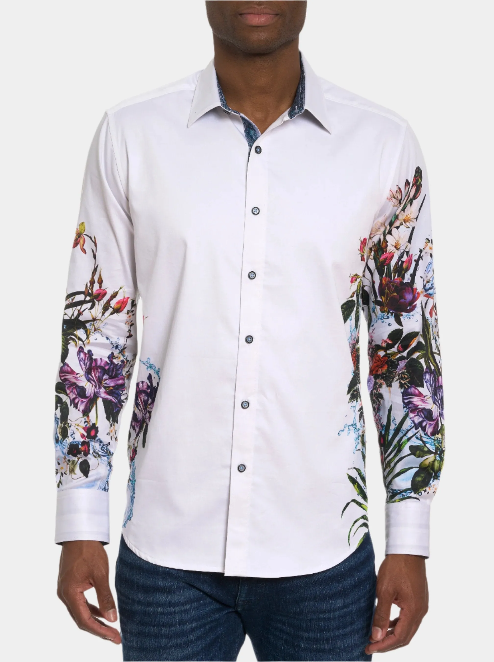 PARTY GARDEN LONG SLEEVE BUTTON DOWN SHIRT