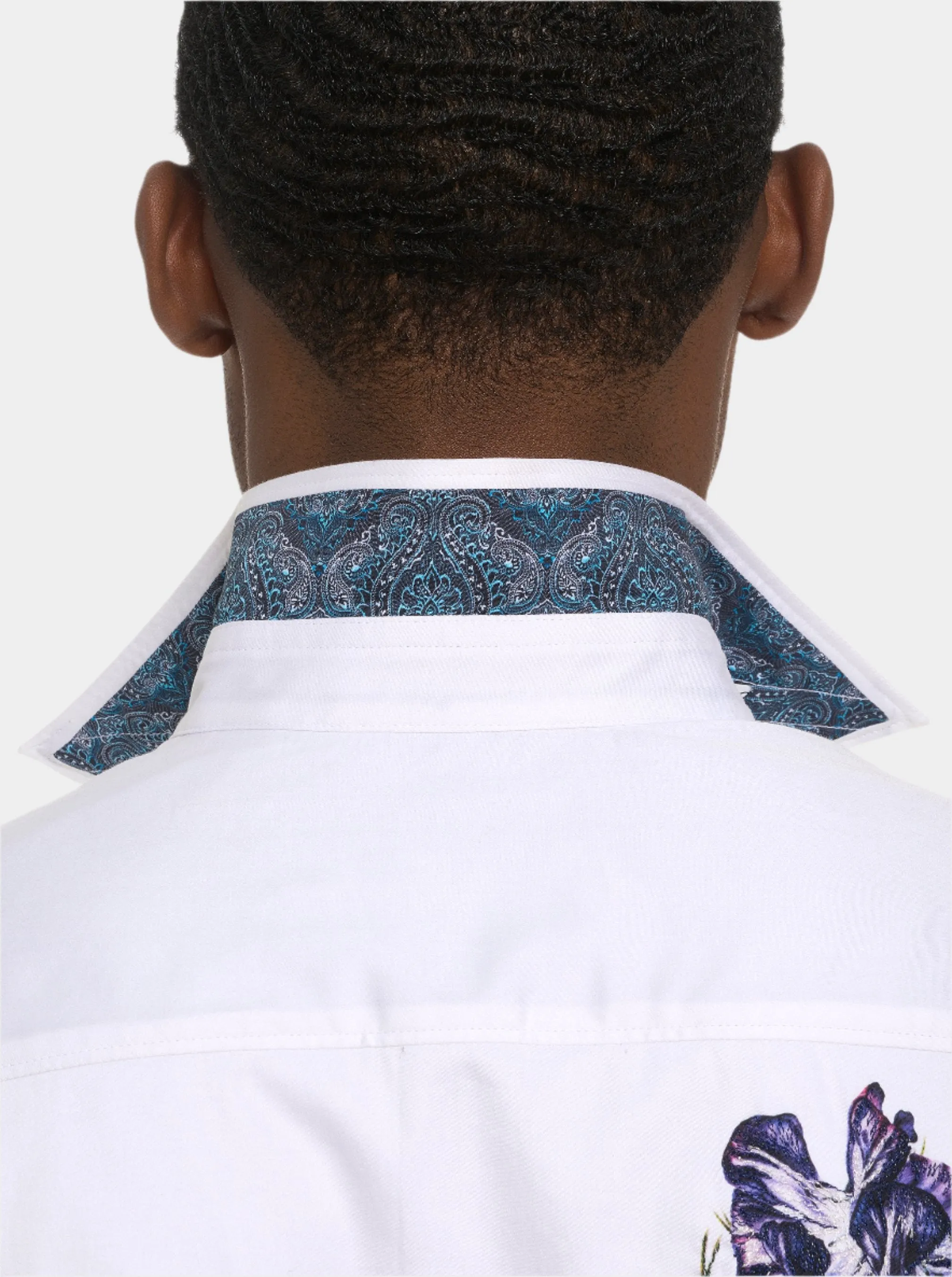 PARTY GARDEN LONG SLEEVE BUTTON DOWN SHIRT