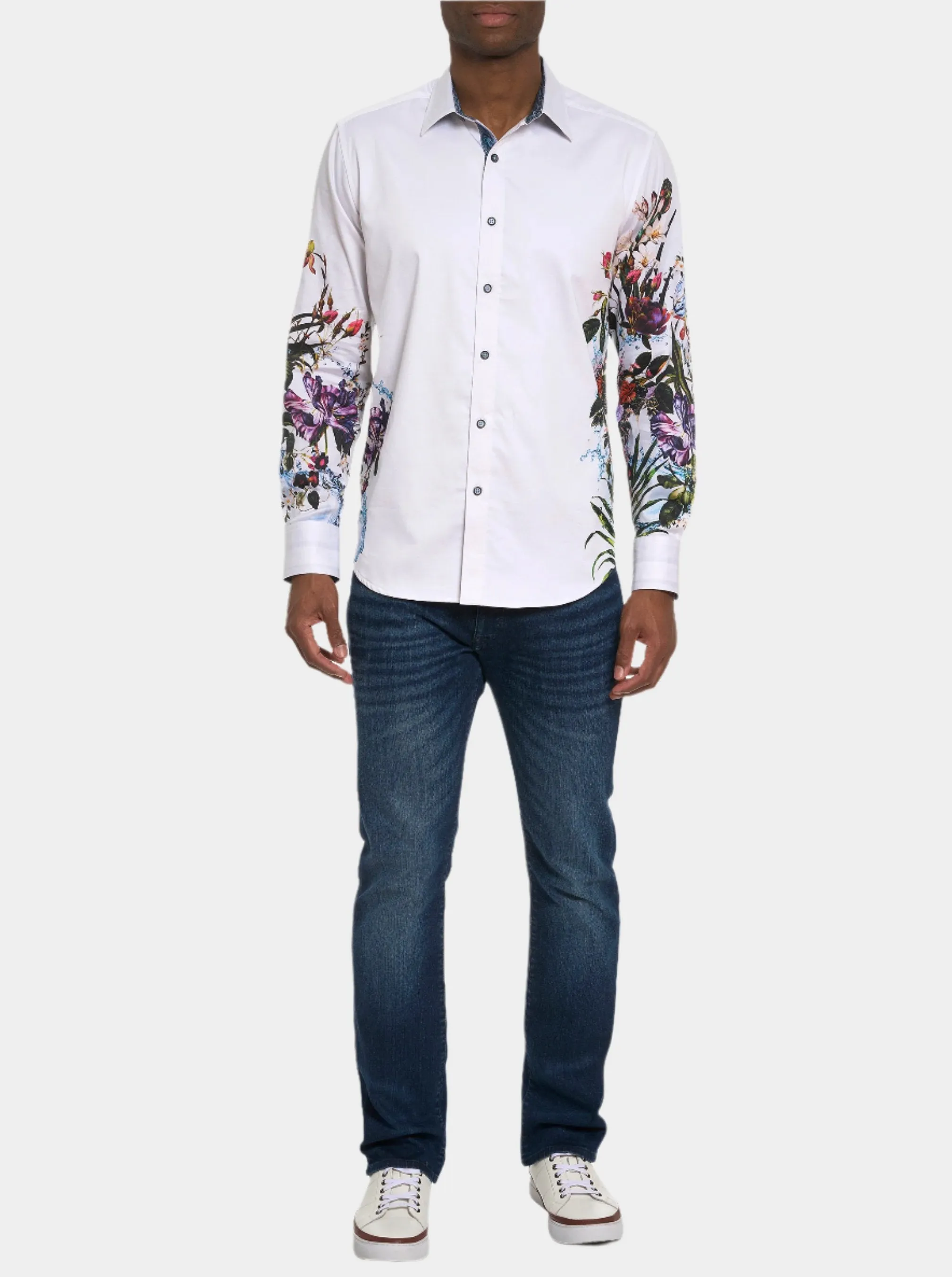PARTY GARDEN LONG SLEEVE BUTTON DOWN SHIRT