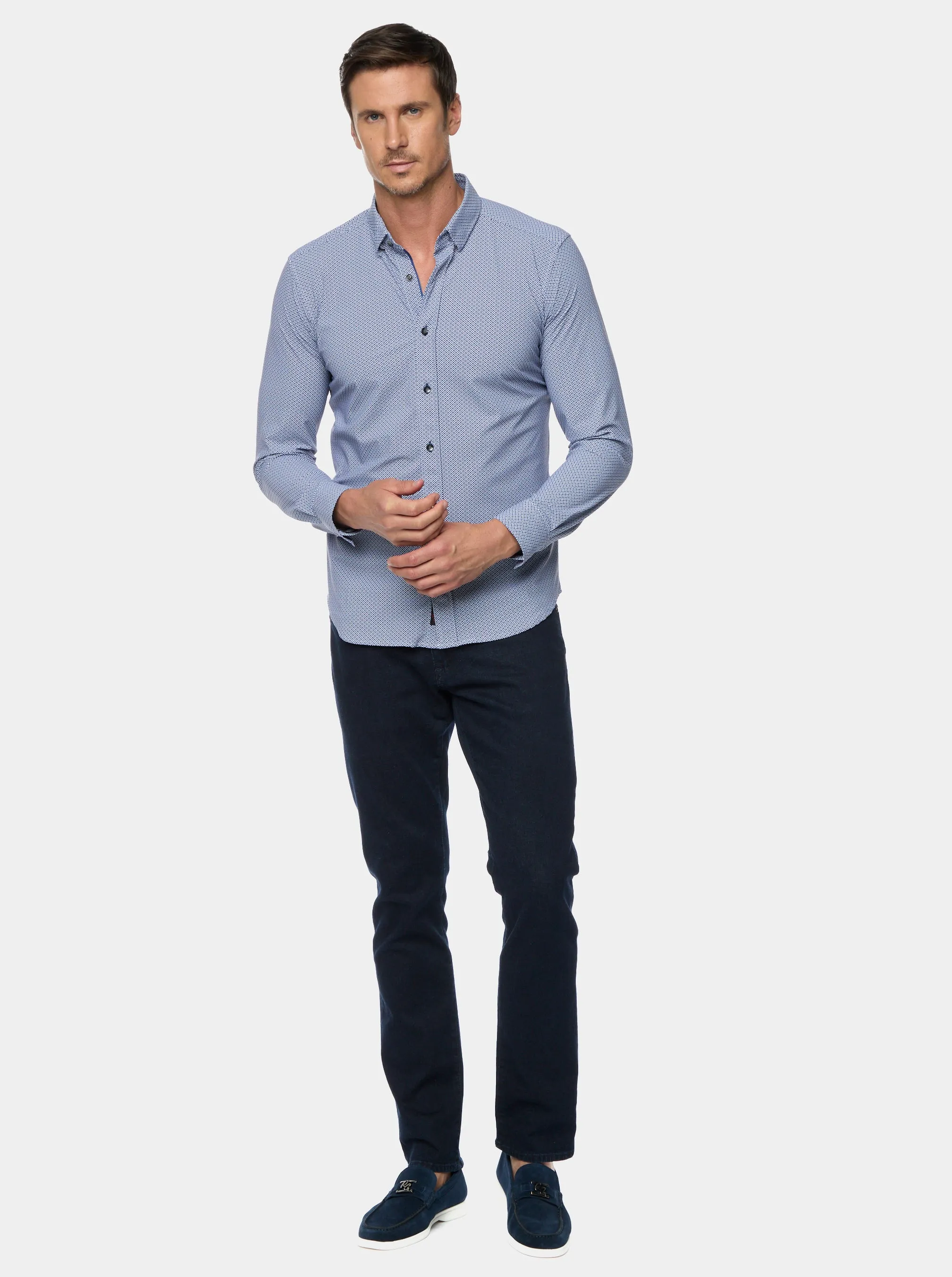 PERRIN LONG SLEEVE BUTTON DOWN SHIRT