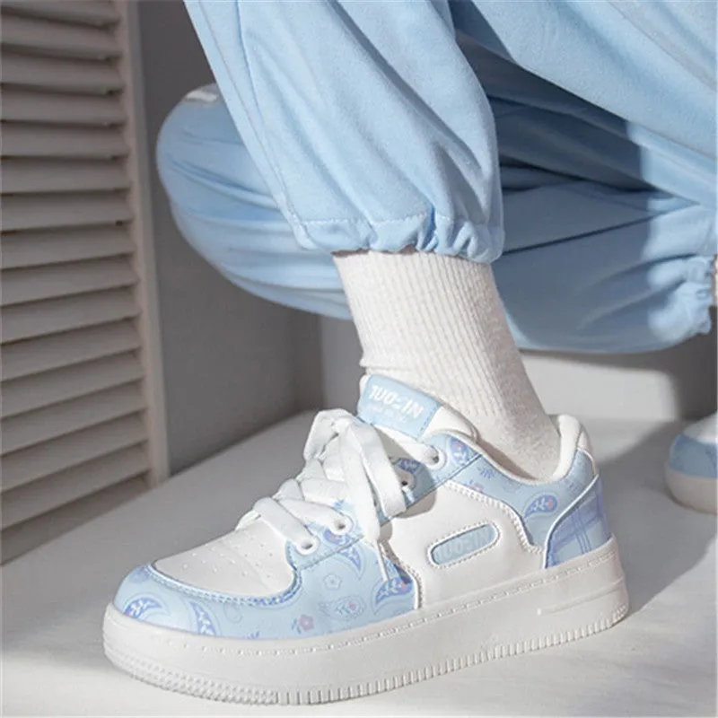 PINK BLUE CASUAL SNEAKERS UB3147