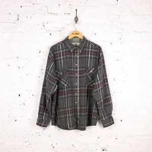 Plaid Check Shirt - Grey - XL