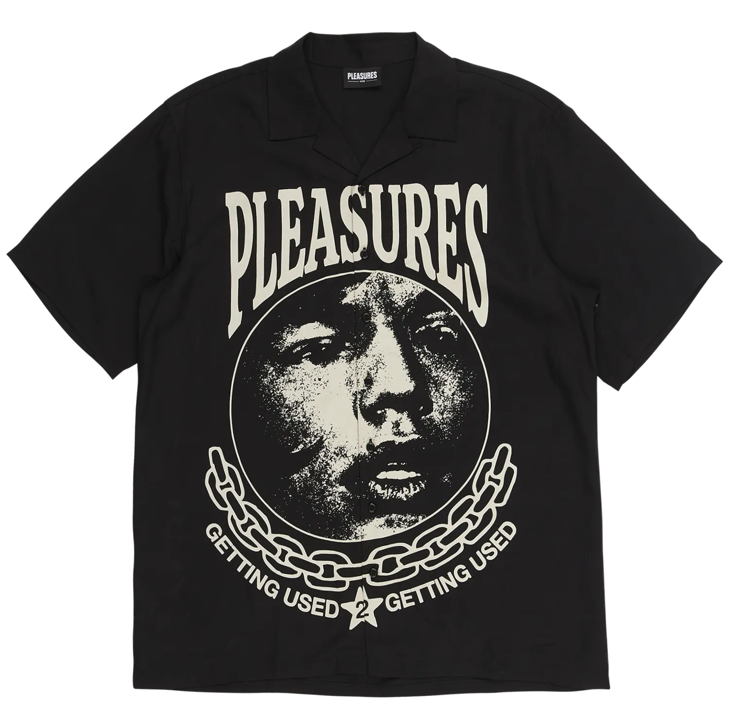 Pleasures Used Button Down Shirt 'Black'