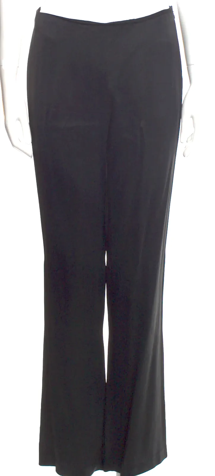 Prada Italy.  Vintage Black Acetate/Viscose Wide Leg Pants