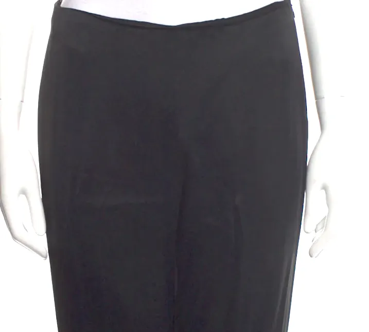 Prada Italy.  Vintage Black Acetate/Viscose Wide Leg Pants
