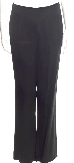 Prada Italy.  Vintage Black Acetate/Viscose Wide Leg Pants