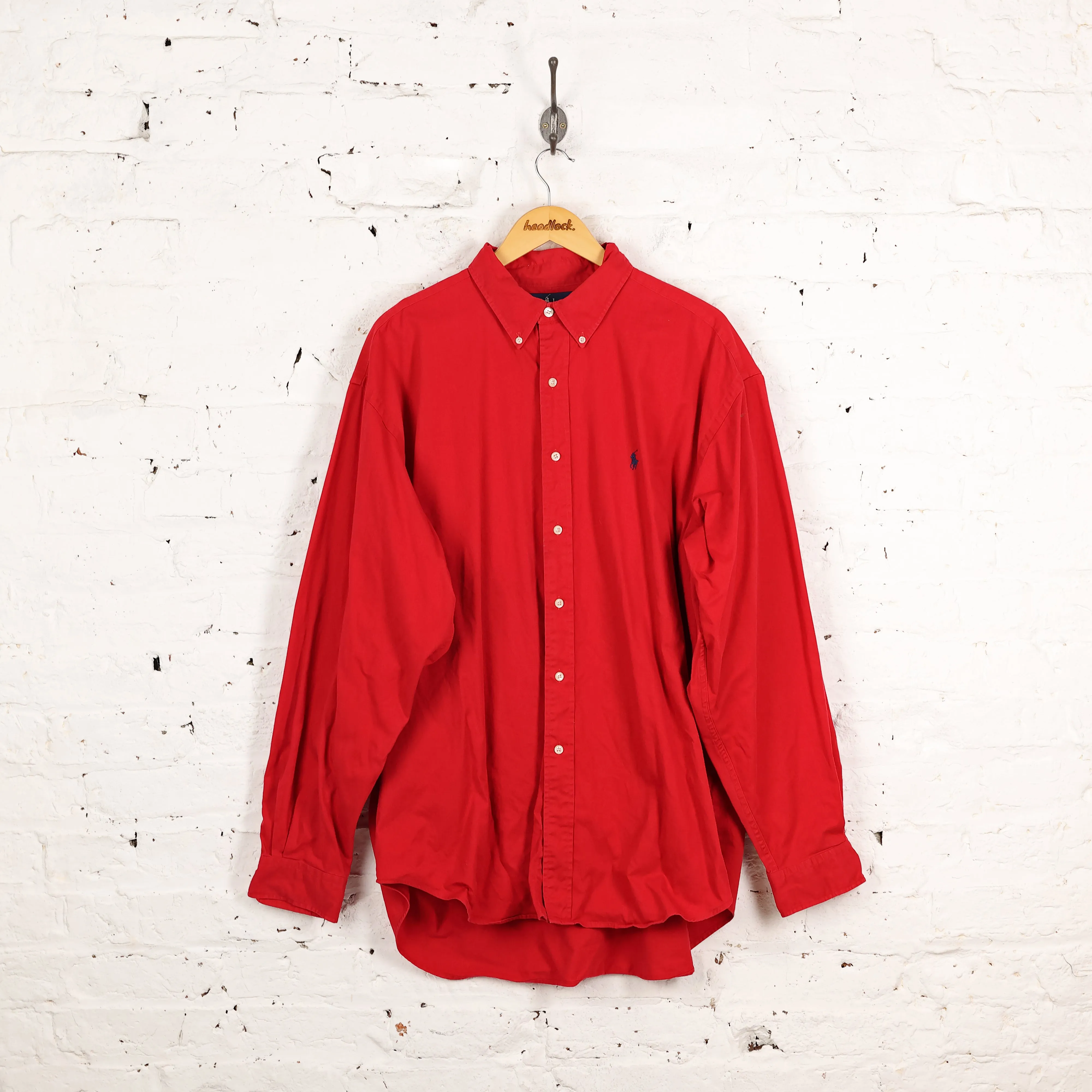 Ralph Lauren Button Down Shirt - Red - XXL