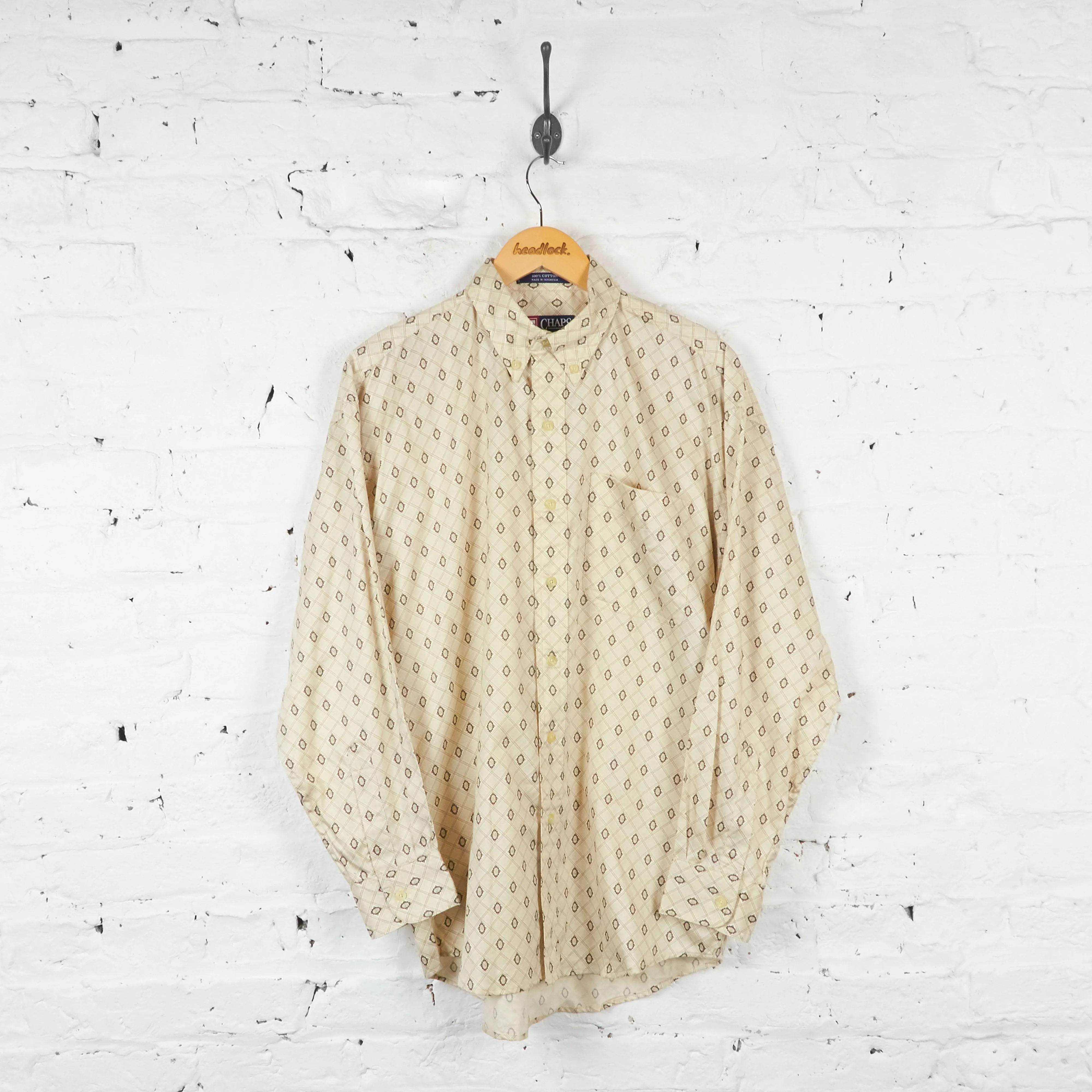 Ralph Lauren Chaps Pattern Shirt - Beige - M