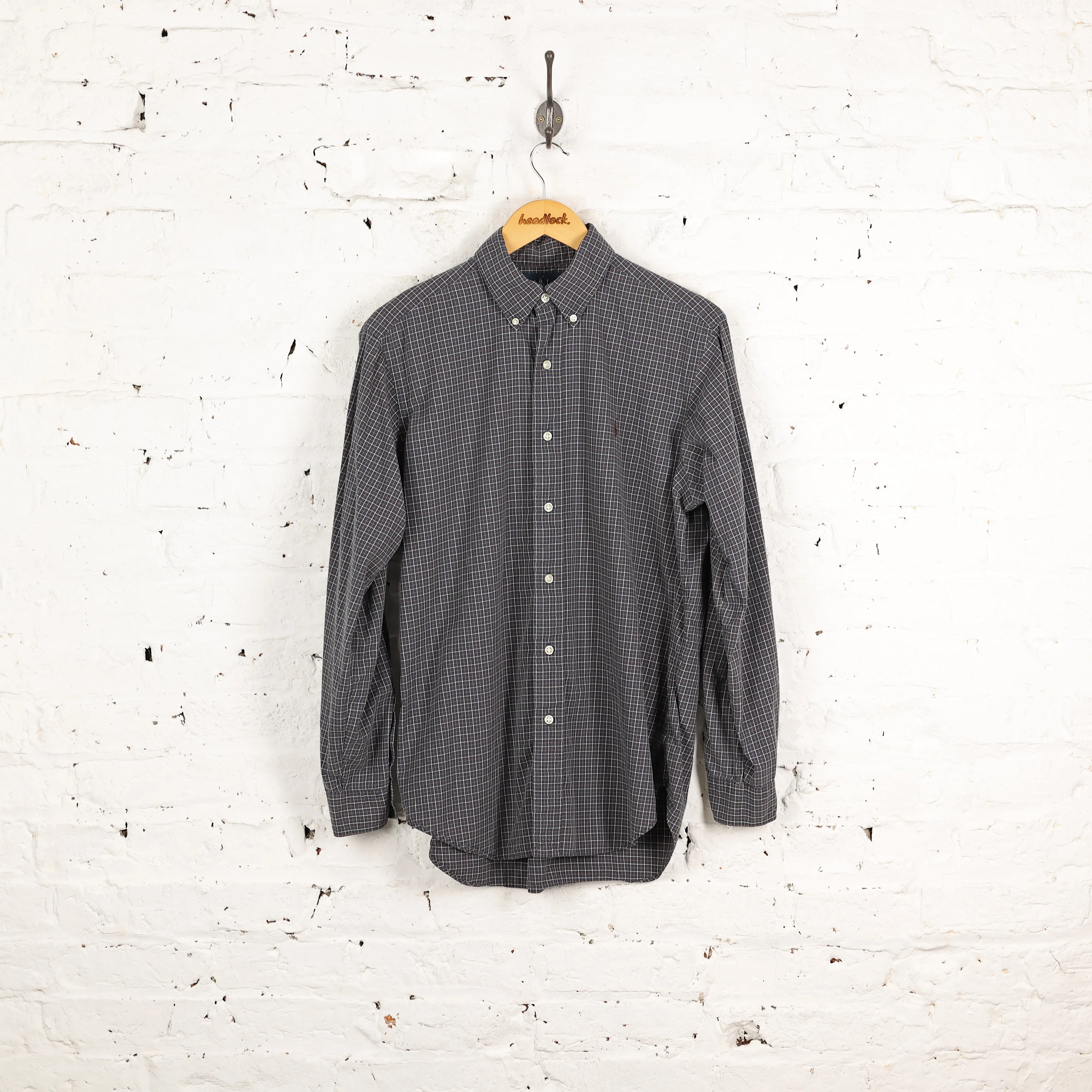 Ralph Lauren Classic Fit Check Shirt - Blue - M