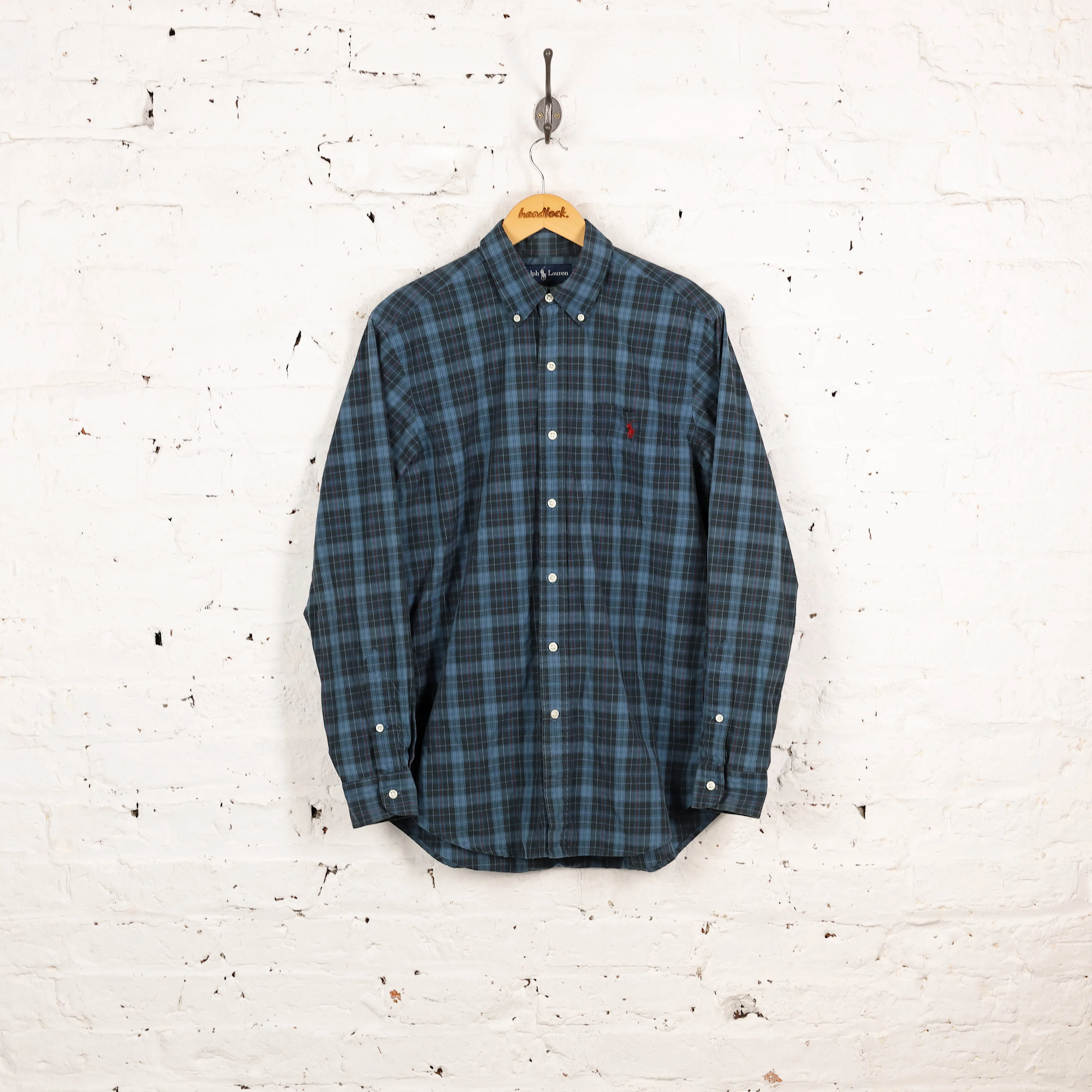Ralph Lauren Classic Fit Check Shirt - Blue - M