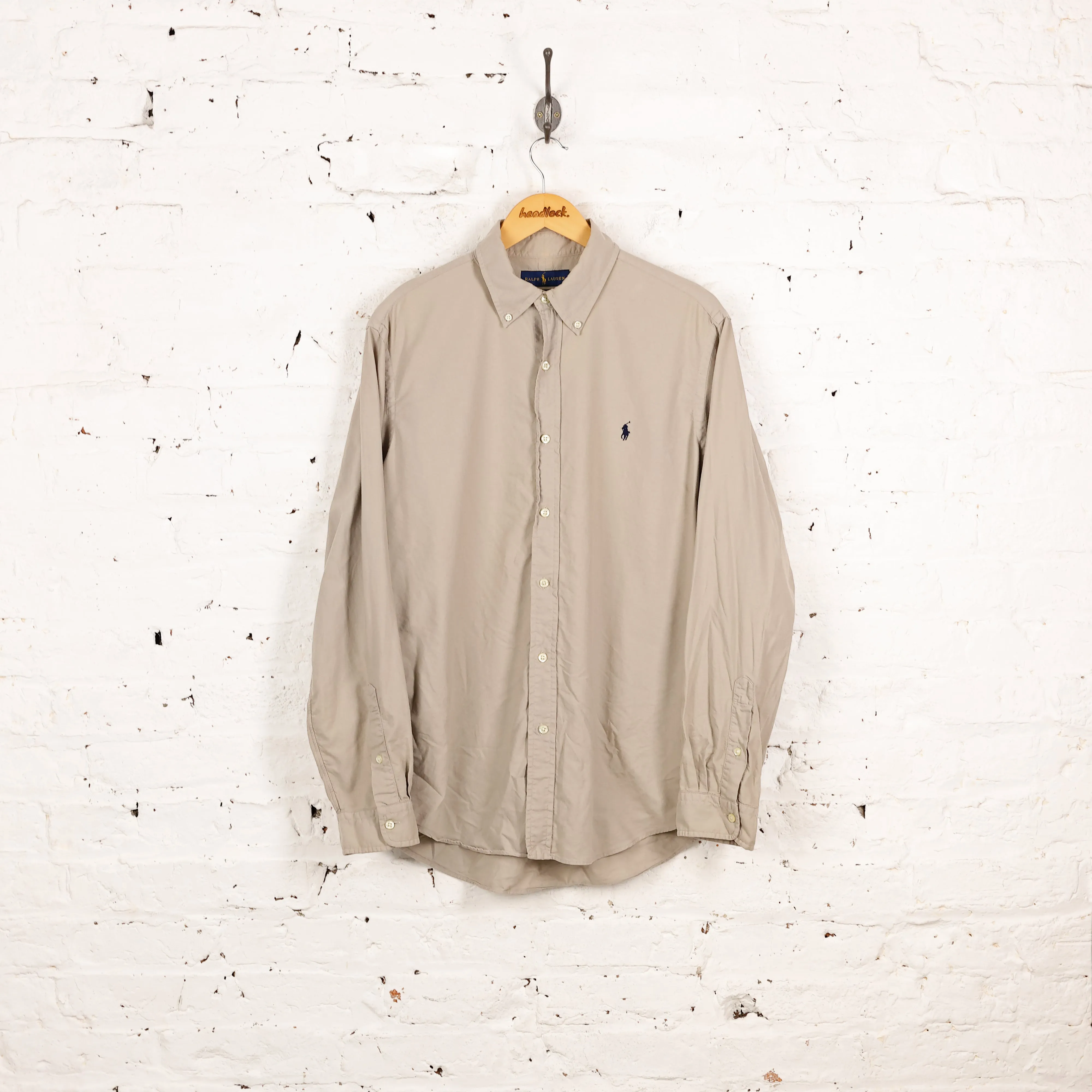 Ralph Lauren Classic Fit Shirt - Beige - L